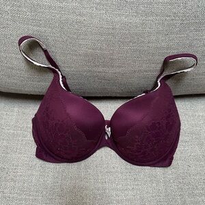 Victoria Secret | Body by Victoria Perfect Shape push up bra purple white 34DD